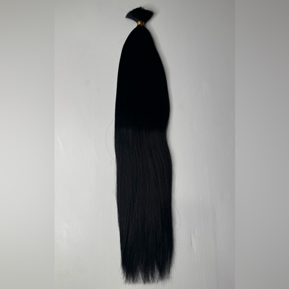 Zury Micro Yaki Perm 24” Bulk Hair Extensions 100% Human Hair, Jet Black  Hair - Picture 3 of 8